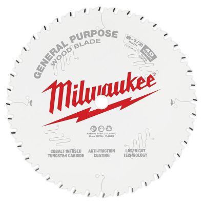 MLW48-40-0824 image(0) - Milwaukee Tool 8-1/2" 40T General Purpose Circular Saw Blade