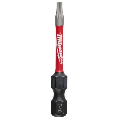 MLW48-32-4182 image(0) - Milwaukee Tool SHOCKWAVE 2" Impact Torx T10 Power Bits (25 Pk)