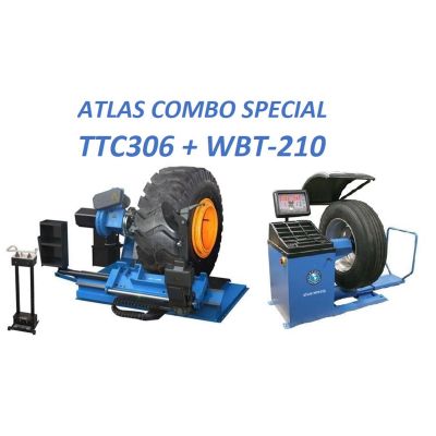 ATETTCWB-COMBO4 image(0) - Atlas Equipment TC306 Tire Changer+WBT210 Wheel Balancer Combo (WILL CALL)