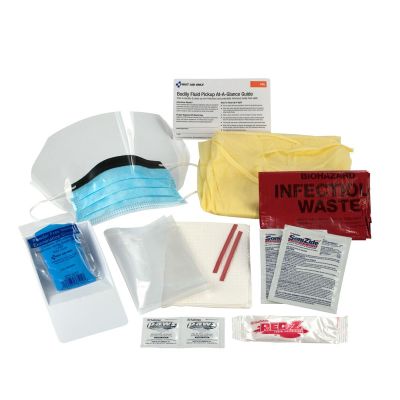 FAO214-P image(0) - First Aid Only BBP Spill Clean Up Kit Single Use Tray