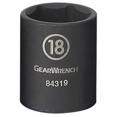 KDT84311N image(0) - GearWrench 3/8" DR 6 POINT STANDARD IMPACT METRIC SOC
