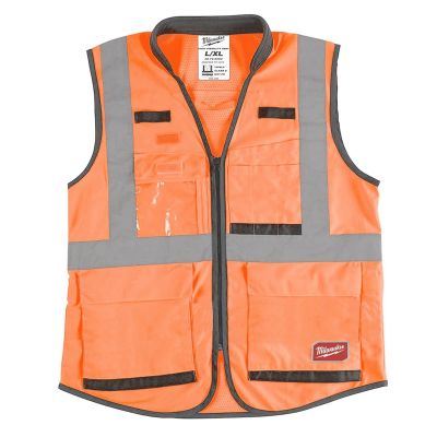 MLW48-73-5053 image(0) - Milwaukee Tool Hi Vis Org Prfrm Sfty Vest-XXL/XXXL