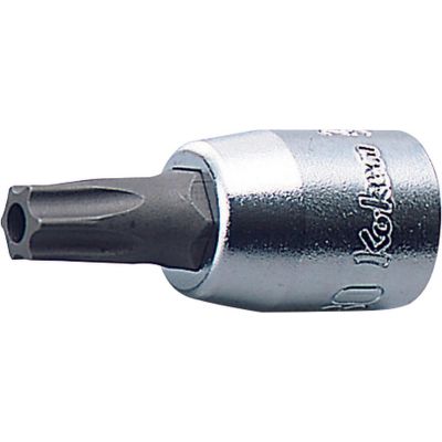 KKN2025.28-T20 image(0) - Ko-ken USA 2025.28-T20 1/4 Sq. Dr. TORXÂ® T20 Bit Socket - Length 28mm