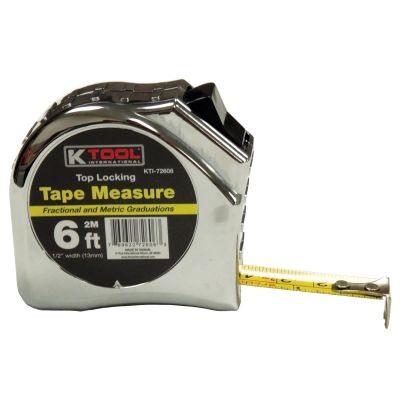 KTI72606 image(0) - K Tool International 1/2" x 6' Tape Measure with SAE and Metric Marking
