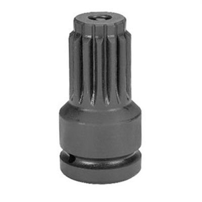 GRE3011A image(0) - Grey Pneumatic 3/4" Female x #5 Spline Male Adapter w/ Pin Hole