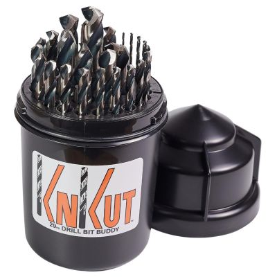 KNK29KK5DB-PK image(0) - KnKut KnKut 29 Piece Drill Buddy Jobber Length Drill Bit Set 1/16"-1/2" by 64ths