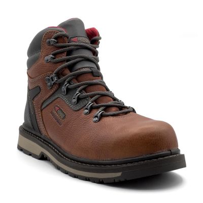 FSIA8815-13EE image(0) - AVENGER Work Boots Blacksmith - Men's Boot - AT|EH|SR|WP|B&W - Brown / Black - Size: 13 - 2E - (Extra Wide)