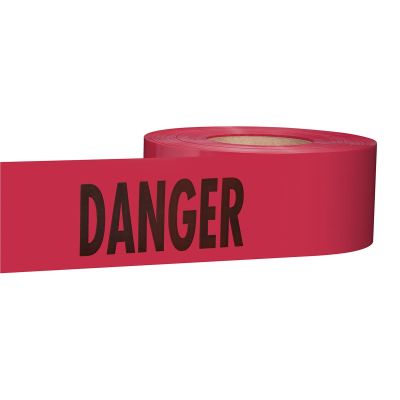 MLW77-1004 image(0) - Milwaukee Tool 1000 ft. Premium Red Barricade Tape - Danger