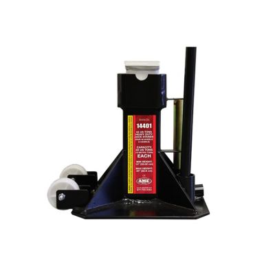 AME14401 image(0) - AME 22 Ton Heavy Duty Jack Stands, 1 Pair with Wheels and Handle, Min Hgt: 12in