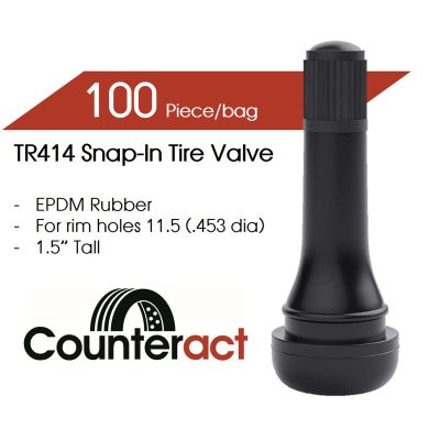 COUT14C image(0) - TR414 Counteract Tire Valve 48.5mm (100pk)