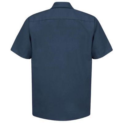 VFISP24NV-SS-S image(0) - Workwear Outfitters Men's Short Sleeve Indust. Work Shirt Navy, Small