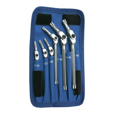 BND00015 image(0) - Bondhus Corp. 6PC HEX PRO PIVOT HEAD TORX WRENCH SET