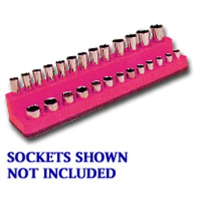 MTS722 image(0) - Mechanic's Time Savers 1/4 in. Drive Magnetic Hot Pink 4 to 14 mm Socket