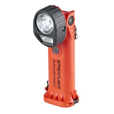 STL91802 image(0) - Streamlight Survivor Pivot C1D1 Safety-Rated Dual-Beam Articulating Flashlight, Orange