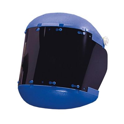SRWS38150 image(0) - Sellstrom Sellstrom- Face Shield - 380 Series - 6.5" x 19.5" x 0.040" Window - Shade 5 IR - Ratcheting Headgear - Dual Crown