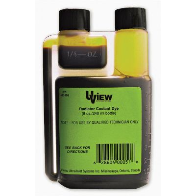 UVU483908 image(0) - UVIEW RADIATOR COOLANT DYE 8 OZ BOTTLE