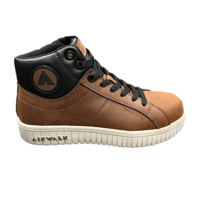 FSIAW6203-10.5M image(0) - Airwalk AIRWALK - SD10 DEUCE MID Series - Men's Mid Top Shoe - SD10|CT|SR - Brown/Black/Gray - Size: 10.5M