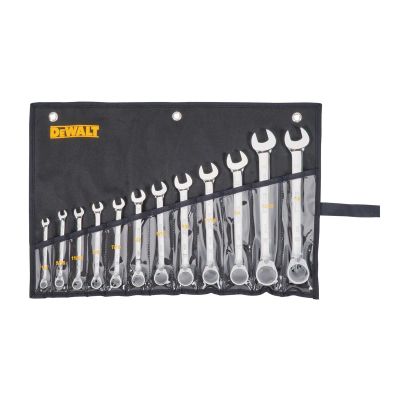 DWTDWMT19232 image(0) - DeWalt  Ratcheting Wrench Set, SAE, 12-Piece