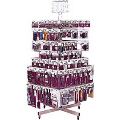 LIS47120 image(0) - Lisle 177PC 4-sided Asst Tools Spinner Rack