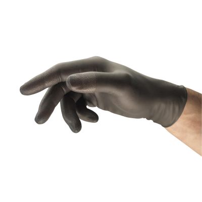 ASL93250090 image(0) - Ansell TouchNTuff 93-250 Grey Nitrile Exam Gloves with Ansell Grip, Powder-Free, 5mil, 9.5-Inch, Large (Pack of 100)