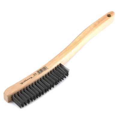 FOR70504 image(0) - Forney Industries Scratch Brush with Long Handle, Carbon, 3 x 19 Rows