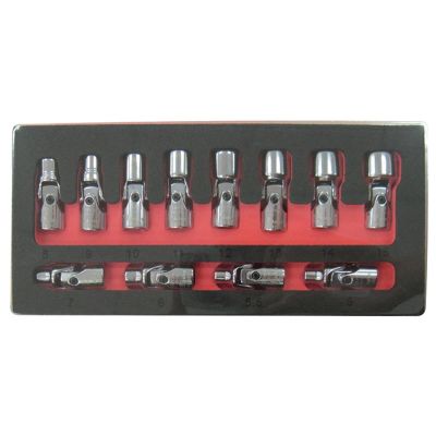 AST7412 image(0) - Astro Pneumatic 12pc Flex Socket Set-6 Point MET