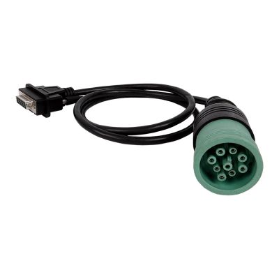 COJJDC217.9 image(0) - Deutsch 9 pin type 2 green diagnostics cable