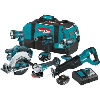 MAKXT610 image(0) - Makita 18V LXT 3.0 Ah Cordless 6-Piece Combo Kit