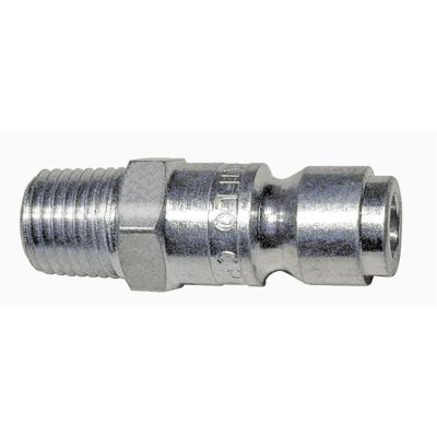AMFCP5-10 image(0) - 3/8" Coupler Plug with 3/8" Male threads Automotive T Style- Pack of 10