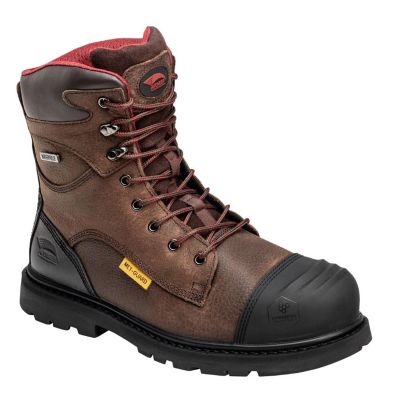 FSIA7556-7.5W image(0) - Avenger Work Boots Hammer Series - Men's Met Guard 8" Work Boot - Carbon Toe - CN | EH | PR | SR - Brown - Size: 7.5W