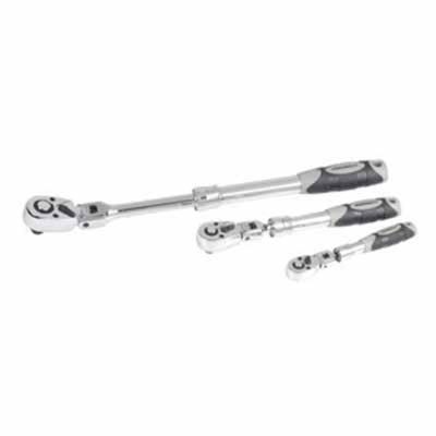 JSP96753 image(0) - J S Products (steelman) 3pc Ext. Flex Head Ratchet Set