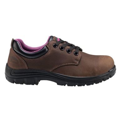 FSIA7164-7M image(0) - Avenger Work Boots Foreman Oxford Series - Women's Mid Top Boots - Composite Toe - IC|EH|SR - Brown/Black - Size: 7M