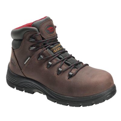 FSIA7228-8W image(0) - Avenger Work Boots Framer Series - Men's High-Top Boot - Composite Toe - IC|EH|SR|PR - Brown/Black - Size: 8W