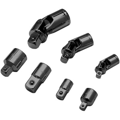 WLMW30937 image(0) - Wilmar Corp. / Performance Tool 7 PC IMPACT U JOINT & ADAPTER SET