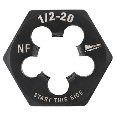 MLW49-57-5362 image(0) - Milwaukee Tool 1/2"-20 NF 1-Inch Hex Threading Die