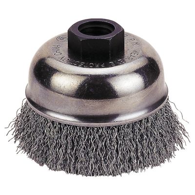 FPW1423-3158 image(0) - CUP BRUSH 4" CRIMPED WIRE, 5/8"-11 NC