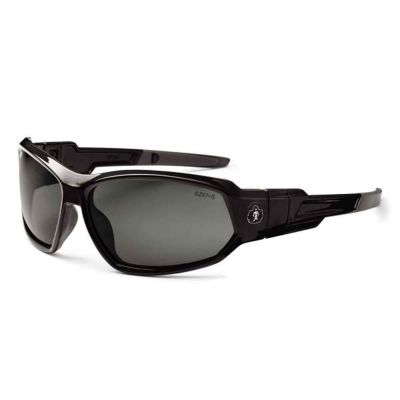 ERG56030 image(0) - Ergodyne LOKI Smoke Lens Black Safety Glasses Sunglasses