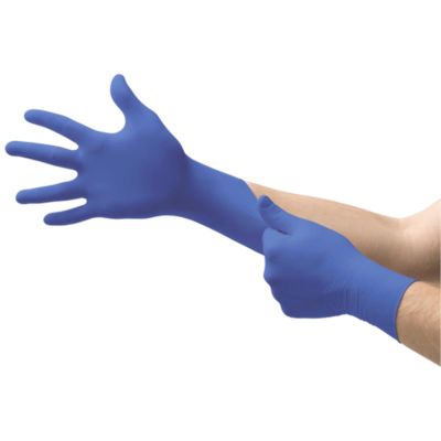 MFX6034310-CASE image(0) - Microflex MIcro-Thin Nit Disp Gloves NL PF Exam Blue X-Small Case/3000 units