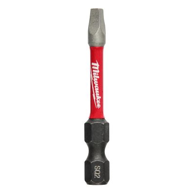 MLW48-32-4172 image(0) - Milwaukee Tool SHOCKWAVE 2”Impact Square Recess #2 Power Bits (25 PK)