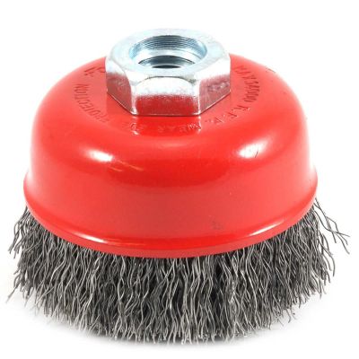 FOR72755 image(0) - Cup Brush, Crimped, 2-3/4 in x .014 in x 5/8 in-11 Arbor