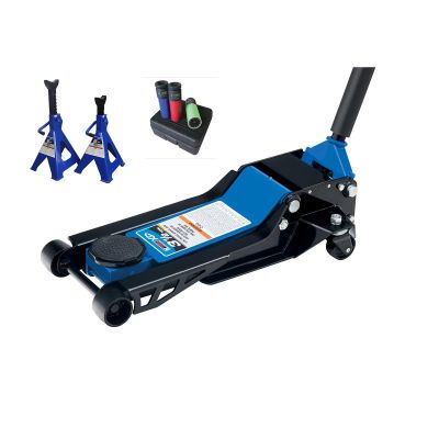 KTIXD13002KIT image(0) - K Tool International 3.5 TON JACK/6-TON JACK STANDS/SOCKETS