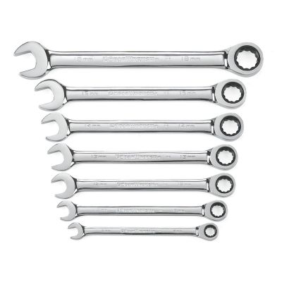 KDT9417 image(0) - GearWrench WRENCH RATCHING COMB. SET METRIC 7 PC GEARWRENCH