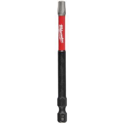 MLW48-32-4398 image(0) - Milwaukee Tool SHOCKWAVE 3-1/2" Impact Torx T30 Power Bits (25 Pk)