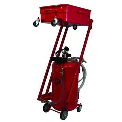 INT8888 image(0) - AFF - Waste Oil Drain - Pressurized Evacuator w/ Suction Probes - Cantilever - 23.75 Gallon Capacity Steel Recovery Tank