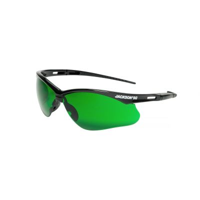 SRW50008 image(0) - Jackson Safety - Safety Glasses - SG Series - I.R 3.0 - Black Frame - Hardcoat Anti-Scratch - Light Cutting & Brazing
