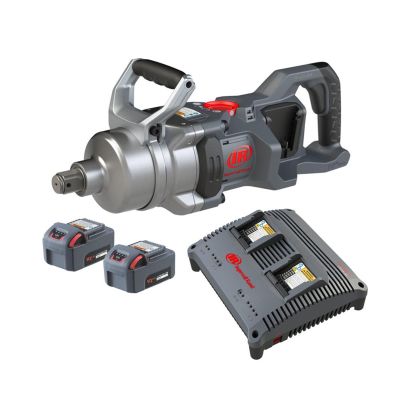 IRTW9491-K2E image(0) - Ingersoll Rand 20V High-torque 1" Cordless Impact Wrench Kit, 2600 ft-lbs Nut-busting Torque, 2 Batteries and Charger