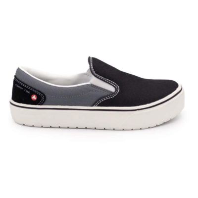 FSIAW7003-9.5D image(0) - AIRWALK AIRWALK - VENICE - Men's Canvas Slip On - CT|EH|SF|SR - Black / Castle Rock - Size: 9.5 - D - (Regular)