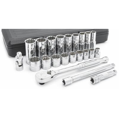 KDT80691 image(0) - GearWrench 22 PC 3/8" DR 12 POINT SAE SOC SET