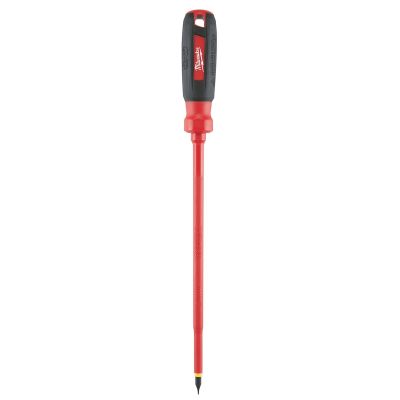 MLW48-22-2233 image(0) - Milwaukee Tool 3/16" Cabinet - 8" 1000V Insulated Screwdriver