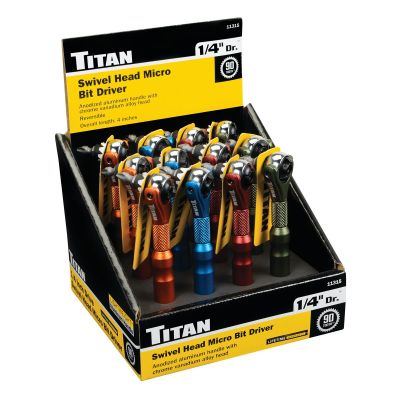 TIT11315-12 image(0) - Titan 1/4 in. Drive Micro Bit Driver Counter Display